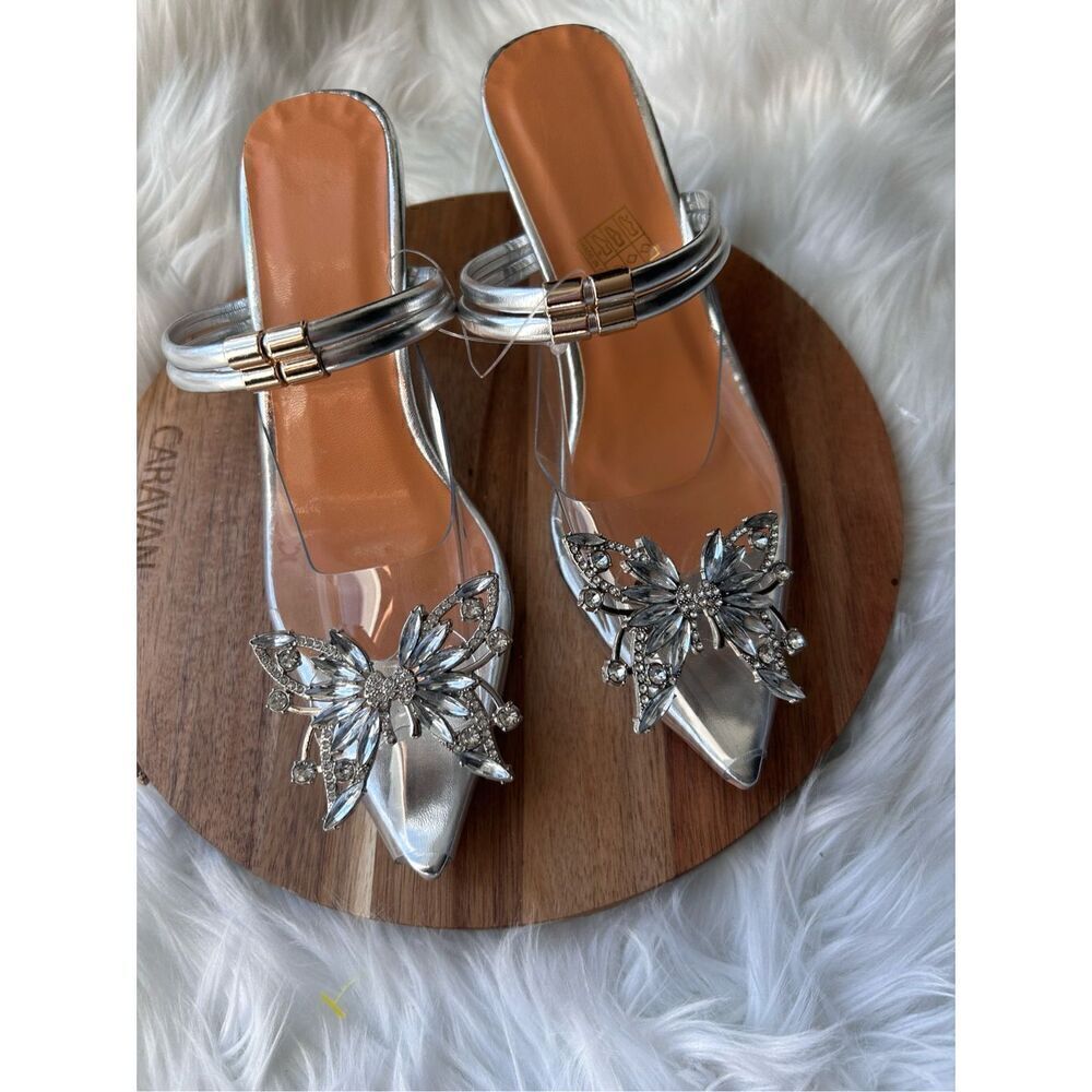 Butterfly Christal heels size 35 used size 4.5 women’s